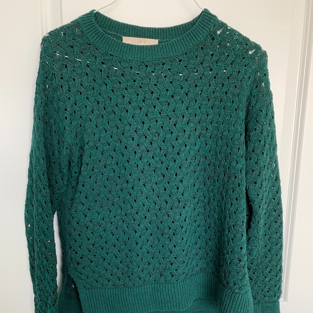 LOFT Open Knit Sweater